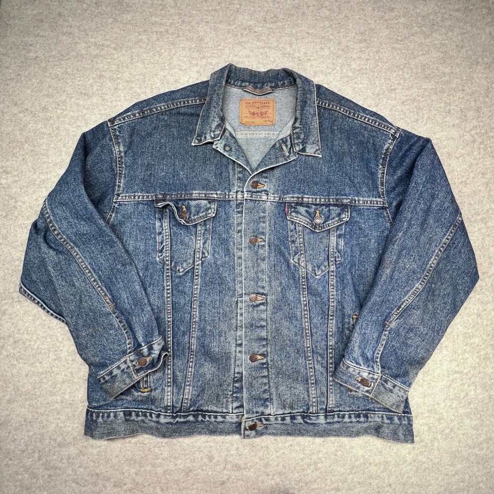 Levi's 70507-4890 Denim Jacket Mens XXL Blue Rare Vintage Made in USA Trucker - Picture 1 of 11